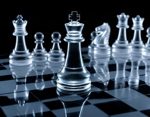 chess pieces on a chessboard