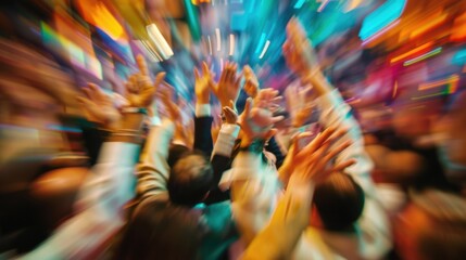 A blur of excitement and anticipation in the air as bids rise higher and higher.