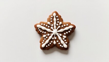 Gingerbread Cookie Shaped Like a Star - AI Illustrated