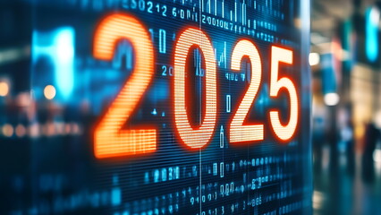 financial forecast background the year 2025