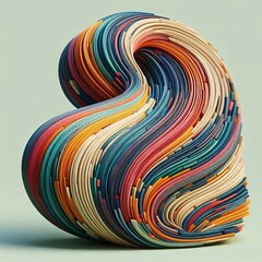 The Twist of Woven Texture: An Artwork of Colorful Depths