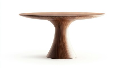 Modern Round Table with Unique Base Design