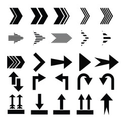 Arrow icon. Modern simple arrows. Vector illustration.