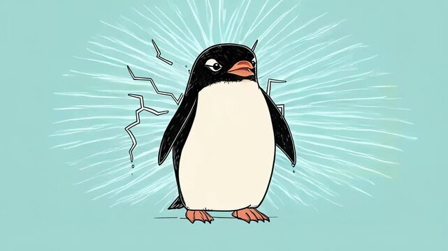 an angry penguin, monkey, and pig expressing their fierce emotions