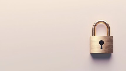Naklejka premium padlock on color background