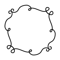 Vintage swirl frame border