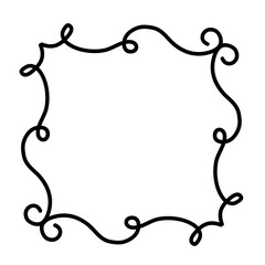 Vintage swirl frame border