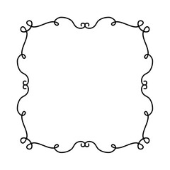 Vintage swirl frame border