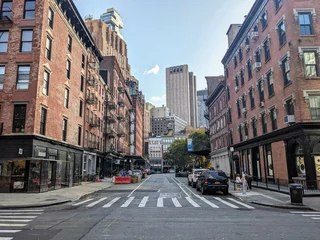 Fototapete Rund Tribeca on a Fall morning, New York, NY - October 2024 © Smn Jlt