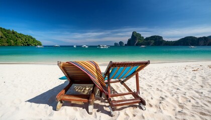 Fototapeta premium Seaside comfort for everyone. 
