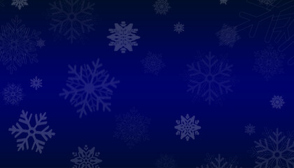Snowflakes falling christmas decoration isolated background. White snow flying on transparent. Vector heavy snowfall, snowflakes in different shapes and forms.