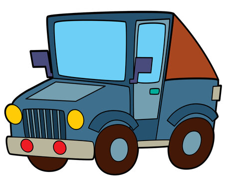 recommend clip art: Coloring page off road police car vehicle coloring page isolated illustration for children