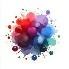 colorful aquarell splash