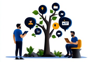 Career coach giving a one-on-one consultation to a client, with a welcoming and professional ambiance, symbolizing development and expertise