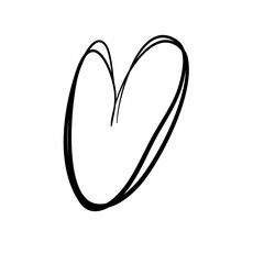 Obraz premium vector sketch love hand drawn shapes