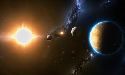 sun and planets