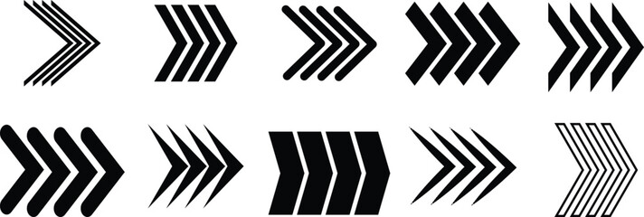 Arrows, Set of arrows. 