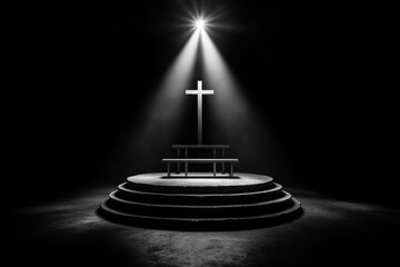 Minimalist symbol of a witness stand, with clean lines representing the structure and importance of testimony, symbolizing respect and order