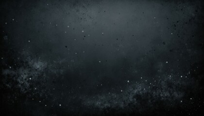 Obraz premium Stardust grunge overlay with tiny, bright specks on a dark background, subtle scratch lines, and deep black and gray hues