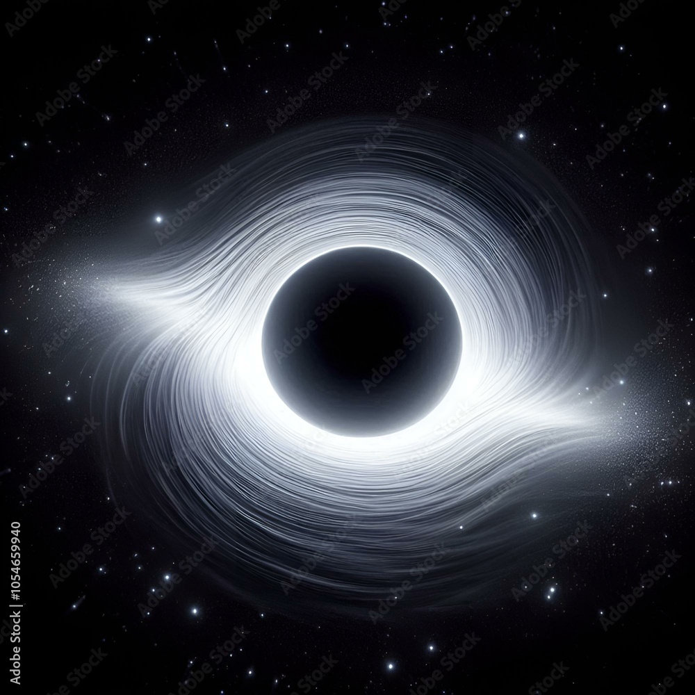 Wall mural black hole