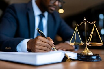 Witness calmly answering questions under oath in a deposition room, symbolizing the honesty and formality involved in legal proceedings, symbolizing transparency and truth