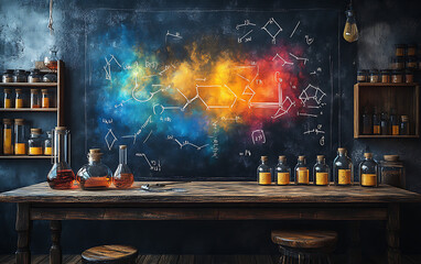 Chalkboard Science: Formula Illustrations