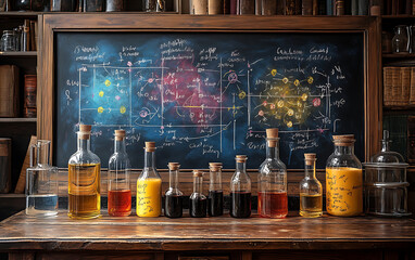 Chalkboard Science: Formula Illustrations
