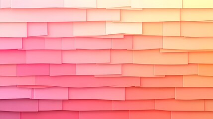 Obraz premium An abstract background featuring layered rectangular shapes in soft pink and peach hues, creating a soothing and modern visual experience ideal for creative projects.