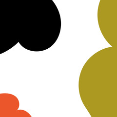 Neutral abstract shapes background 