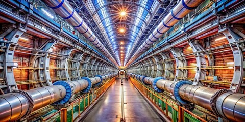 Obraz premium A detailed image of the Large Hadron Collider