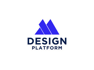 Logo Vector Letter M Architecture Building.