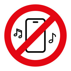 Phone ban sign - vector format, for stock 