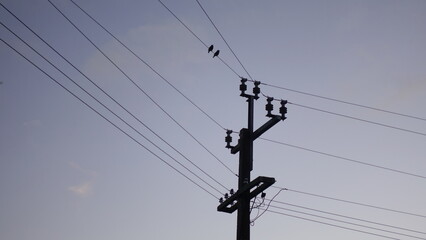 power lines and wires