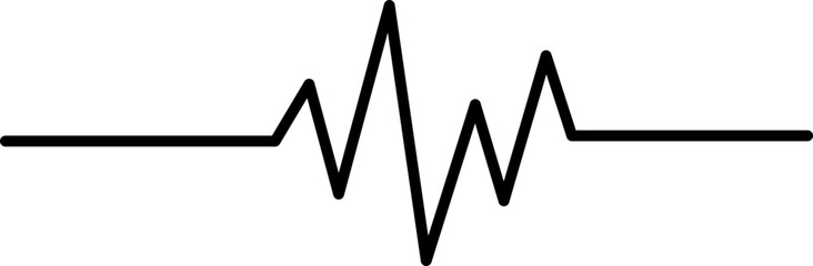 Cardiogram Line Art