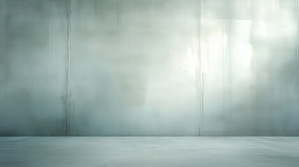 A large, empty room with a grey wall