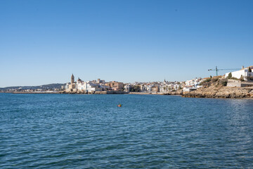 mar, sitges, oceano, costa, turismo