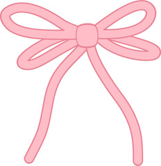 Cute pink ribbon decoration