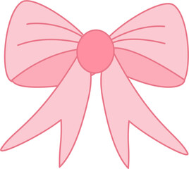 Cute pink ribbon decoration