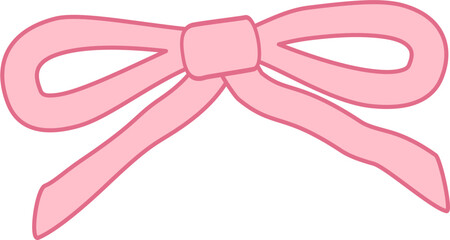 Cute pink ribbon decoration