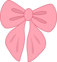 Cute pink ribbon decoration