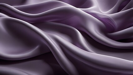 Obraz premium Contemporary abstract 3D rendering features fluid, lacquer, layers with smooth curves in shades of purple and lavender colour creating an ethereal feel. Elegant Wallpaper, backdrop, texture, pattern 