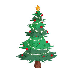 christmas tree isolated
