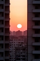 cityscape, sunset, timelapse, clouds, shadows, fading, light, copy space.