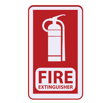 Signpost for fire extinguisher place