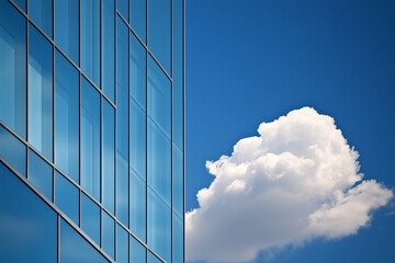 office building with sky