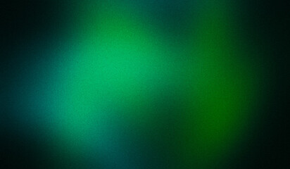 Elegant color gradient texture background. Abstract green blue color grainy gradient, flow shaped, with heavy noise, bright, glowing gradient, website header, poster, banner