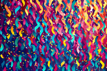 Fototapeta premium Festive decoration vector illustration, bright background.