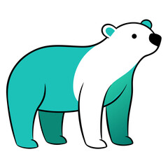 Obraz premium Polar Bear in Snowy Landscape – Icon of the Arctic Wilderness