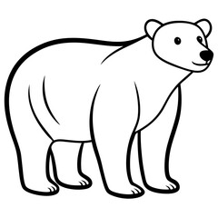 Polar Bear in Snowy Landscape – Icon of the Arctic Wilderness