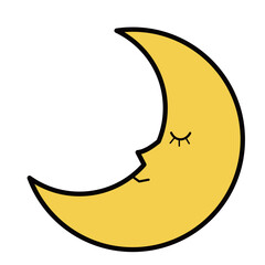 顔が描いてある三日月